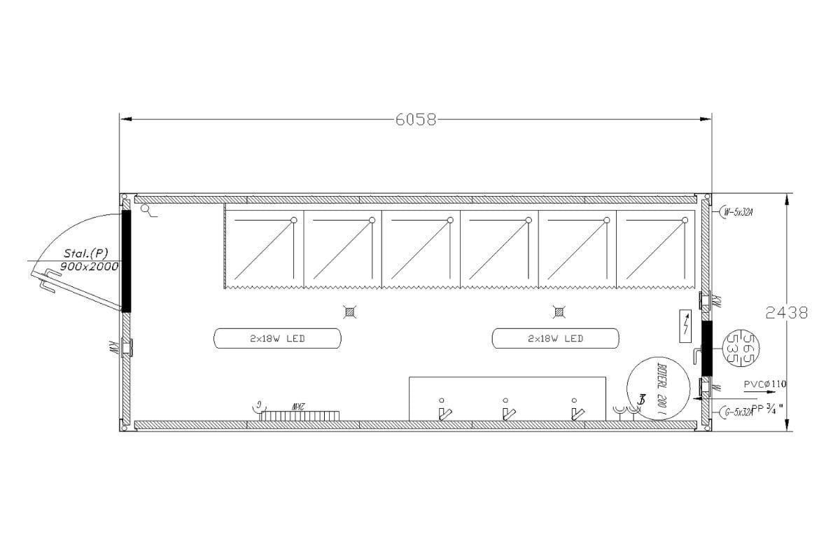 Kontener sanitarny z prysznicem mz 20